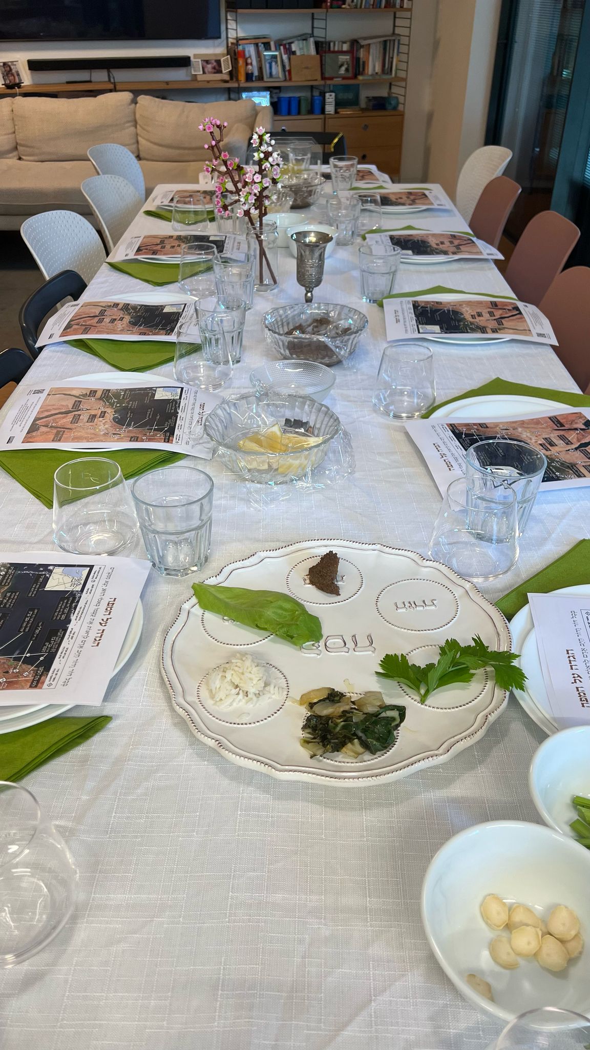 The map on the Seder table